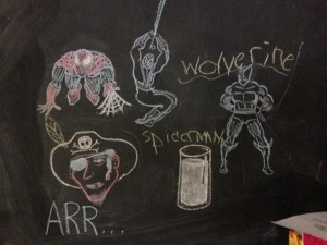 chalkboard walls