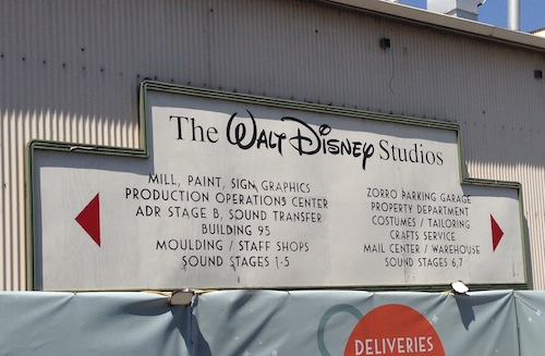 Walt Disney Studio Sign