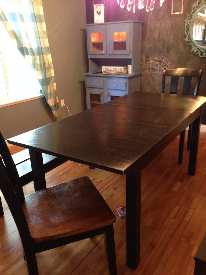 How I Forced An Ikea Table To Turn Into A DIY FarmHouse Table (Photos ...