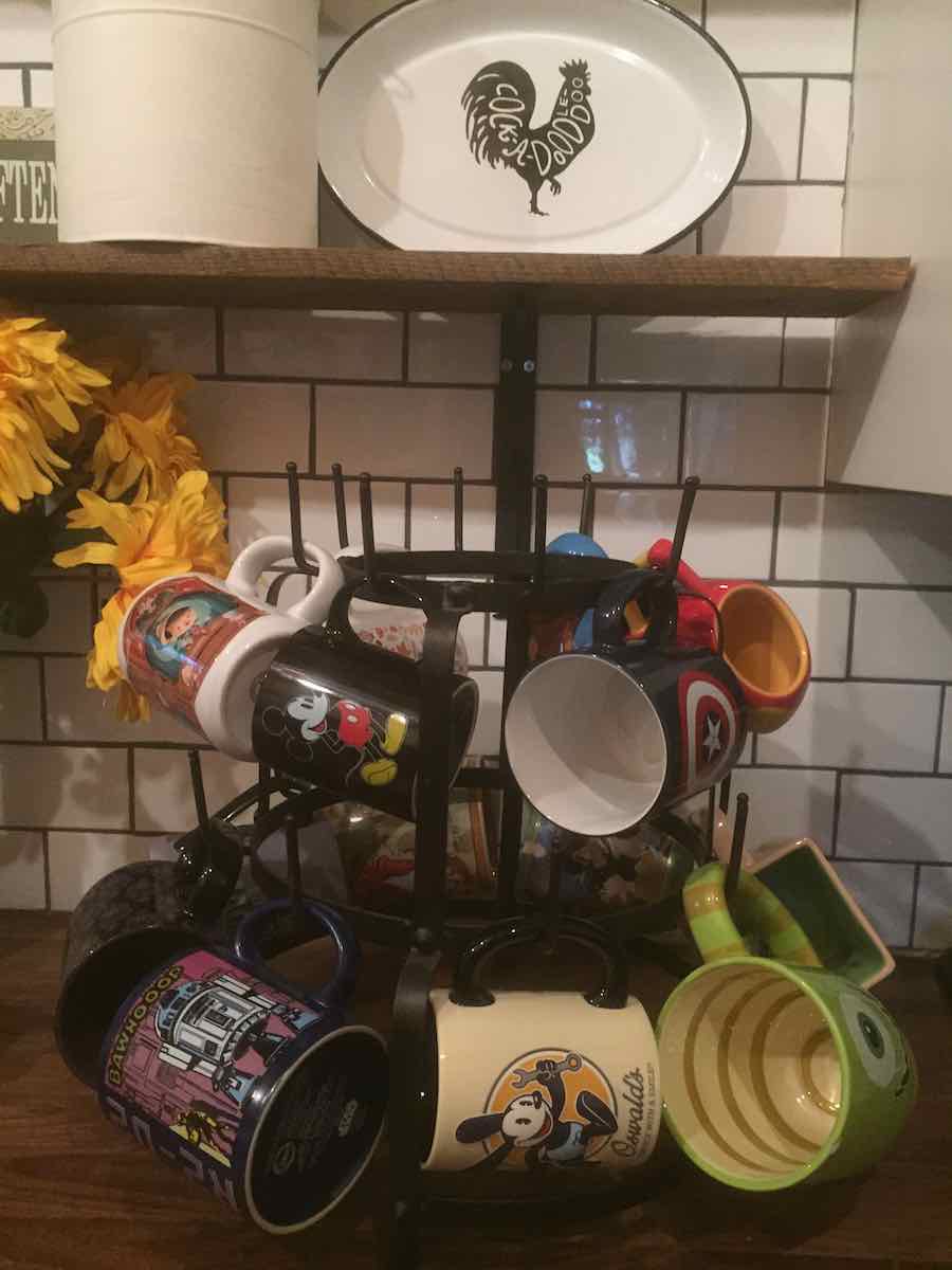 My Disney mug tree. Probably my favorite thing in my kitchen.