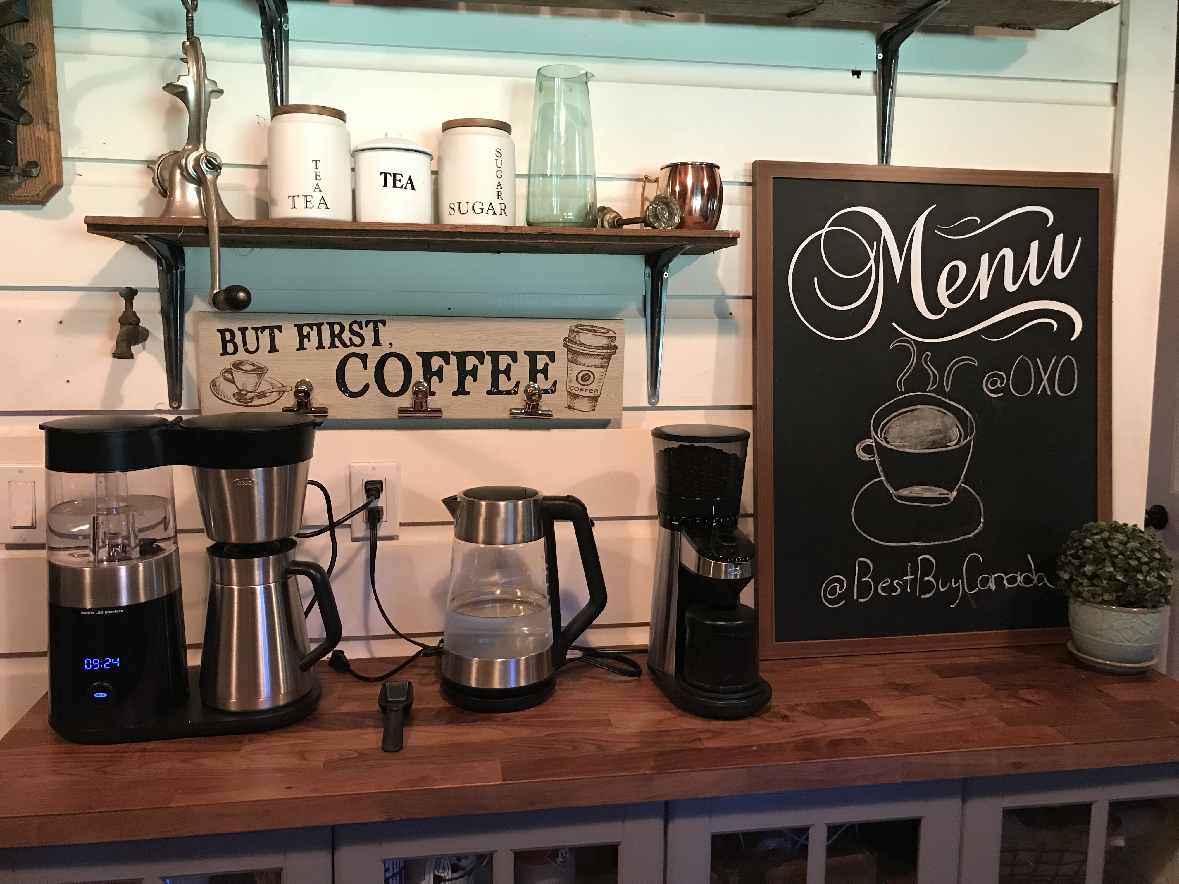 DIY Coffee Bar In A Farmhouse Kitchen Survivemag