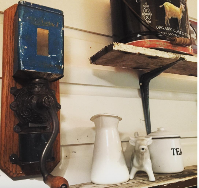 antique coffee grinder diy coffee bar